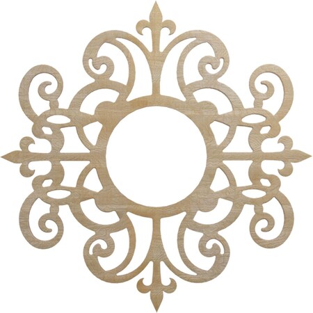 Dijon Wood Fretwork Pierced Ceiling Medallion, Birch, 28OD X 9 1/8ID X 3/8T